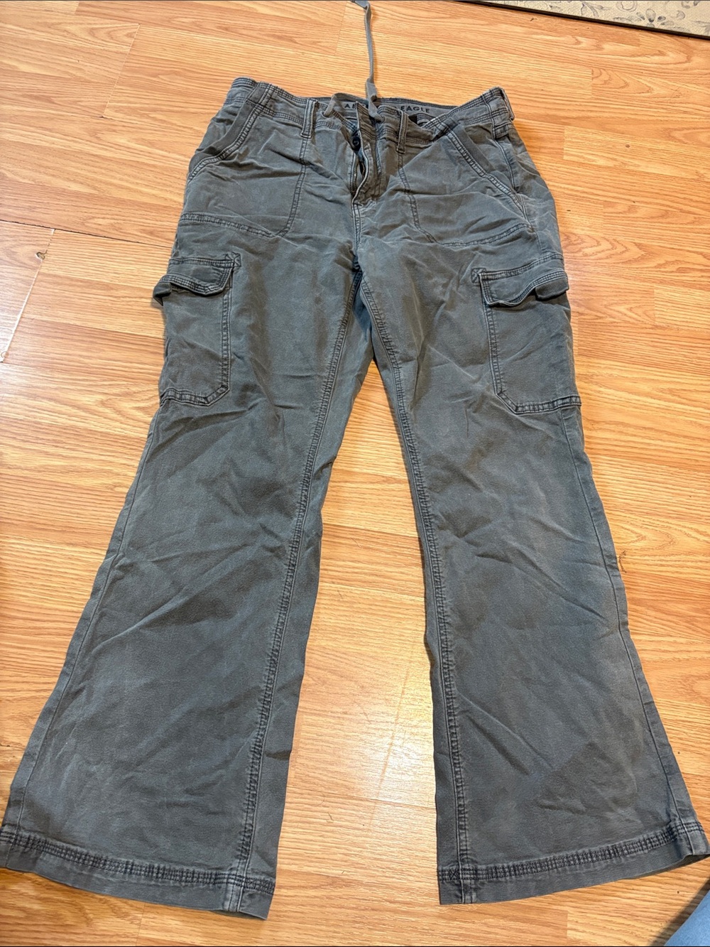 American Eagle Gray Utility Cargo Pants